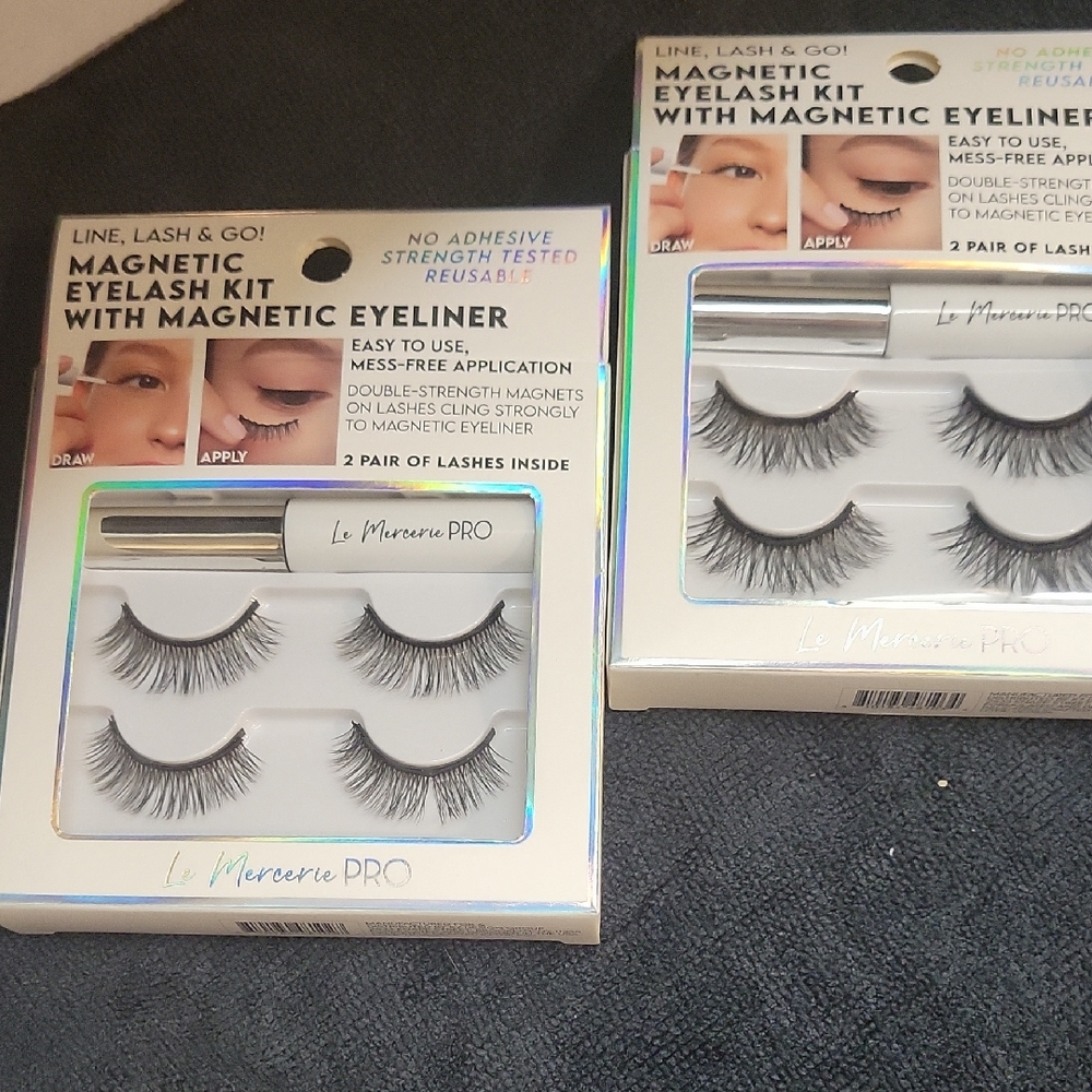 Magnetic Eyelash Kit with Eyeliner - Black